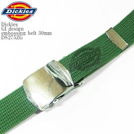Dickies ディッキーズ DK GI design embossing belt 30mm DS275ZG エンボス加工 ガチャベル ベルト スケーター ストリート メンズ レディース ユニセックス