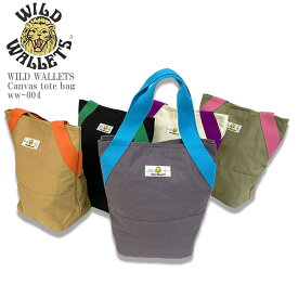 WILD WALLETS ワイルドウォレット Canvas tote bag ww-004 キャンバス トートバッグ ワンポイント バッグ