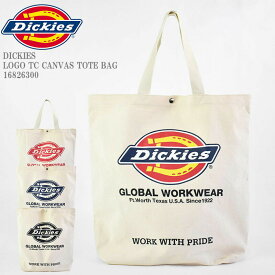 【全4色展開】DICKIES ディッキーズ DK LOGO TC CANVAS TOTE BAG 16826300キャンバス ロゴ キャンバス トート バッグ エコ コットン ロゴ ワンポイント 無地 スケーター ストリート メンズ レディース ユニセックス