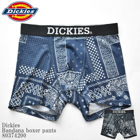Dickies ディッキーズ DK Bandana boxer pants 80374200 バンダナ ポップ フォント 総柄 ボクサーパンツ ボクサーブリーフ パンツ 下着 メンズ ストリート スケーター