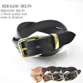 HERALDIC BELTS ヘラルディックベルト 4/5inch leather belt made in England 4/5インチ(3.0cm) レザー ベルト メンズ レディース ユニセックス