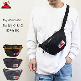 toy machine トイマシーン TM SLING BAG 80946800 スリングバッグ サコッシュ ミニバッグ ロゴ ワンポイント 無地 スケーター ストリート メンズ レディース ユニセックス プレゼント