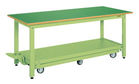 サカエ 軽量作業台KKタイプ（ペダル昇降移動式・6輪車） KK-157Q6F 035861 ※法人向け 個人宅配送不可