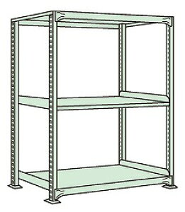【送料都度見積 】中量棚NL型(300kg/段・単体・高さ1200mm・3段) NL-8353 172123 ※法人向け 個人宅配送不可