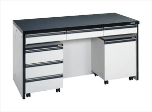 サカエ サイド実験台(キャビネットワゴン2台・引出し付) STA-18LAC 101261 ※法人向け 個人宅配送不可