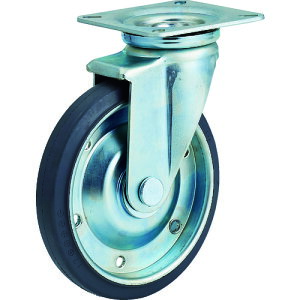 TRUSCO プレス製運搬車用オプション 台車 ドンキーカート500シリーズ用キャスター Φ200 自在 グレーゴム SD-200GJ