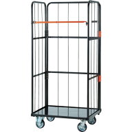 TRUSCO カゴ車 ハイテナー軽量型C 旋回仕様 800X600X1700mm THT-1LC ※メーカー直送品