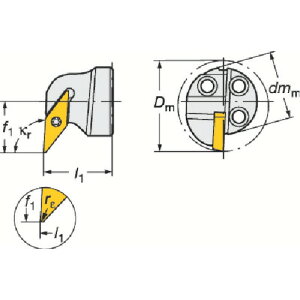 SANDVIK�@�R���^�[��SL�@�R���^�[��107�p�J�b�e�B���O�w�b�h�i410�j 570-SVUCL-20-11-E