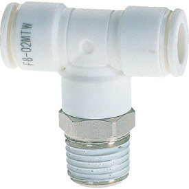 チヨダ　ファイブメイルブランチティ　W（白）16mm・R3／8 F16-03MTW