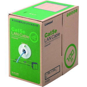 ELECOM�@EU�@RoHS�w�ߏ���LAN�P�[�u���@CAT5E�@100m�@�u���[ LD-CT2/BU100/RS