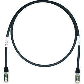 PANDUIT　CAT6A／CAT6　シールドパッチコード　10m　黒　STP6X10MBL STP6X10MBL