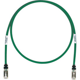PANDUIT　CAT6A／CAT6　シールドパッチコード　1m　緑　STP6X1MGR STP6X1MGR