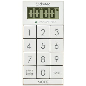 dretec�@�f�W�^���^�C�}�[�u�X�����L���[�u�v�@�z���C�g T-617WT