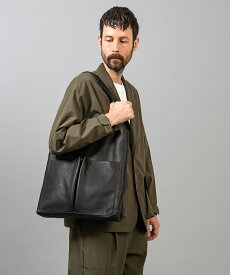 【公式サイト】【MR.OLIVE】【ミスターオリーブ】【EOI】【eoi】【MROLIVE】【mrolive】WATER PROOF WASHABLE LEATHER GUSSET POCKET TOTE BAGレザーバッグ ユニセックス