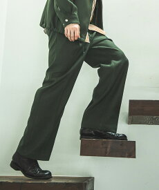 【 公式サイト 】【 MR.OLIVE 】【ミスターオリーブ 】【 MROLIVE 】【 mrolive 】RETORO POLYESTER TWILLTWO PLEATS EASY WIDE PANTS ワイドイージーパンツ