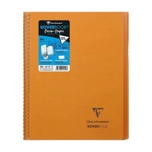 �N���[���t�H���e�[�k �X�P�b�`�u�b�N �J�o�[�u�b�N �I�����W A4+(22.5×29.7cm) ������(125g/m2) 50�� �v���X�`�b�N�J�o�[ �N���A�t�@�C���t�� Clairefontaine cf391201or