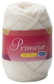 オリムパス 製絲 手編み 毛糸 合太 プリムール COL. 1 約 40g 112m 6玉セット