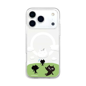 abbi FRIENDS iPhone 17 Pro �p �N���A�P�[�X MagSafe�Ή� �l�R�}���W���E �����O�b�Y ( UV�v�����g �Ռ��z�� �n�C�u���b�h�\�� �G�A�N�b�V���� �h�o �}�O�l�b�g���� �L�����N�^�[�O�b�Y �w�ʃJ�o