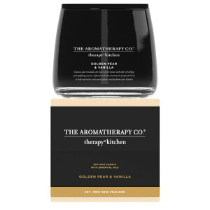 Therapy Kitchen �Z���s�[�L�b�`�� Essential Oil Soy Wax Candle �G�b�Z���V�����I�C�� �\�C���b�N�X�L�����h�� GOLDEN PEAR �� VANILLA �S�[���f���y�A���o�j��
