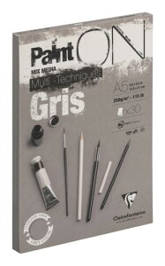 �N���[���t�H���e�[�k �y�C���g�I�� A5 �p�b�h �O���[ 30�� 250g/m2 �~�b�N�X���f�B�A�y�[�p�[ PEFC�F�؎擾 �A�V�b�h�t���[ ISO9706� ���� ���� �p�X�e�� �A�N���� �C���N ���M Clairefontaine