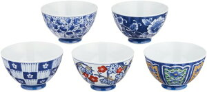 �јq ������� �F ���ъG�ς� ���� �Z�b�g Japanese Rice bowl 5pcs set porcelain/Size(cm) ��12x7.3/No:770800