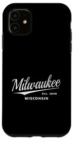 iPhone 11 Milwaukee Wisconsin Milwaukeean スポーツファン ビンテージ ミルウォーキー スマホケース
