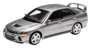 MOTORHELIX 1/64 Mitsubishi Lancer Evolution IV STEEL SILVER METALLIC �����i M64001