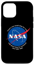 iPhone 14 NASA パッチワンスモールステップムーンランディング スマホケース