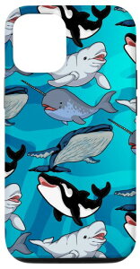 iPhone 12/12 Pro Beluga �N�W�� �C�N�W�� �C�̚M���� �I�[�V���� �I���J �n���v�o�b�N �N�W�� �X�}�z�P�[�X