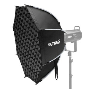 NEEWER 90cm ���p�`�\�t�g�{�b�N�X �I�N�^�S�� Bowens�}�E���g �N�C�b�N�Z�b�g�A�b�v �܂肽���� �f�B�t���[�U�[/�O���b�h/�o�b�O�t �p���{���\�t�g�{�b�N�X �R���p�`�u�� Aputure 120d Godox SL60w