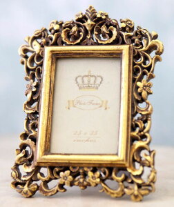 �H���f�� Gold W13×D2×H6cm ���C�����T���� �v�` �t�H�g�t���[�� �f�R�t�����[ CX0033