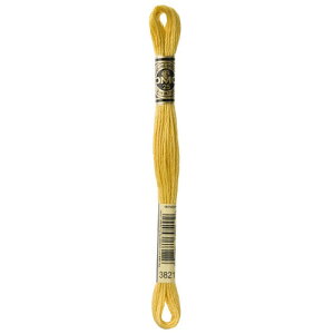 DMC 25�Ԏ� �h�J�� 12���� #3821 �C�G���[�n DMC25B