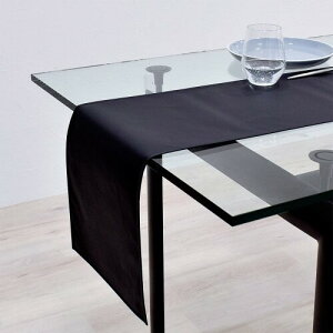 �X�^�C���f�R�[��(STYLE Decor) �e�[�u�������i�[ ���o�[�V�u�� ��100% �k�� ������� �e�[�u���Z���^�[ 30cm×180cm ���n�I�b�N�X�E�u���b�N W2603920