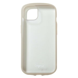 �A���O���b�h(Ungrid) Easy Grip Clear Case+Tag Strap Set LIGHT TAUPE iPhone 14 iPhone13���p iP13-UR02 �X�g���b�v �w�ʌ^ �N���A