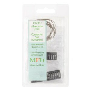 ���f���t�@�N�g���[�q�� Silver Wire Cord + Connector Set (�V���o�[���C���[�R�[�h+�R�l�N�^�[�Z�b�g) [�t�@�C]0.8mm×1m P1231