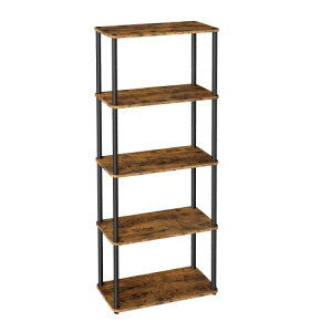 VASAGLE 5�i �I�[�v�����b�N�R�[�i�[���b�N �{�I ��������׌^ ��60×���s23.8×����173.4cm �H��s�v �ȒP�g�� ���r���O���[ �ȃX�y�[�X LLS165