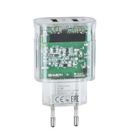 ウォールチャージャー 充電器 1USB + ライトニング データケーブル (1m) (透明) VA 4125 TD2