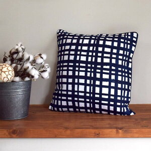 �X�^�C���f�R�[��(STYLE Decor) �N�b�V�����J�o�[ 45×45cm �k�� ������� ���킢�� 2���Z�b�g ��100% �l�C�r�[ �`�F�b�N �V���v�� W3502500