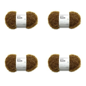 Knit Wit �؍��G�R���킵�ю� bubble foret-�o�u���t�H��- 90g×���F4�ʓ� ���b�`�u���E��(Rich Brown) KNW-BFP41