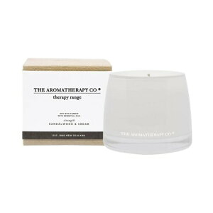 �A���}�Z���s�[�J���p�j�[(Aromatherapy Company)Therapy Range �Z���s�[�����W Essential Oil Soy Wax Candle �G�b�Z���V�����I�C���\�C���b�N�X�L�����h�� Sandalwood & Cedar �T���_���E�b�h&�V�_�[ Strength (