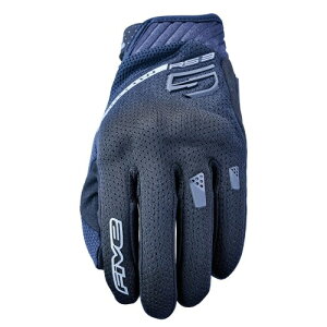 �t�@�C�u(FIVE) �o�C�N�O���[�u �u���b�N (�T�C�Y:M) RS3 EVO AIRFLOW �O���[�u