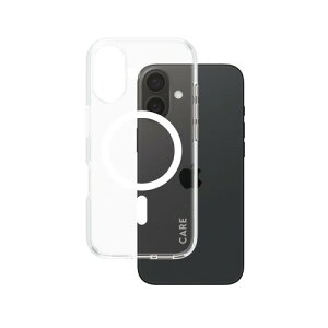 PanzerGlass �p���U�[�O���X iPhone 16 CARE by Case Flagship White MagSafe