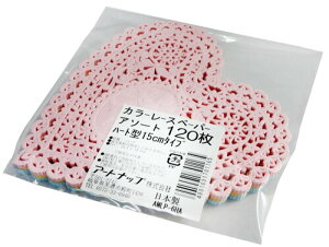 �A�[�g�i�b�v(Artnap) �Ɩ��p �J���[���[�X�y�[�p�[ �n�[�g 15cm�^�C�v �F�� 120������ AMLP-6HA
