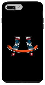 iPhone 7 Plus/8 Plus レトロなスケート90年代の子供 スマホケース