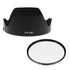 NinoLite 2�Z�b�g EW-88C�AEF24-70mm F2.8L II USM �Ή������Y�t�[�h + UV�t�B���^�[82mm / �t�B���^�[�⃌���Y�L���b�v�t�����\