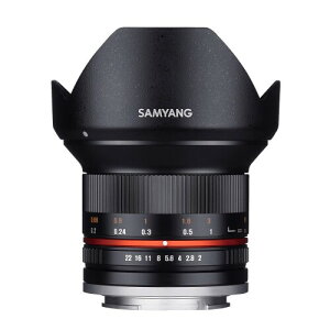 SAMYANG �P�œ_�L�p�����Y 12mm F2.0 �u���b�N �}�C�N���t�H�[�T�[�Y�p APS-C�p