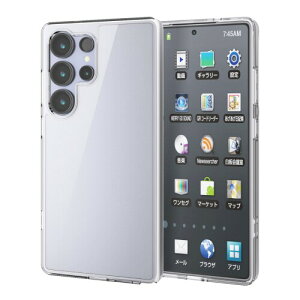 �G���R�� Galaxy S25 Ultra (SC-52F) �P�[�X �n�C�u���b�h TPU �ϏՌ� �Ռ��h�~ �}�O�l�b�g���� ���C�����X�[�d�Ή� �X�g���b�v�z�[���t�� MAGKEEP �u���b�N PM-G252MAG02BK