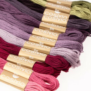 LECIEN(���V�A��)�h���イ��12�{�Z�b�g �R�X��(Cosmo) Thread assorted pack by Nicki Franklin No.162400-10