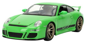 Jada Toys ���C���h�X�s�[�h �V���[�Y 1/24 Fast X �|���V�F 911 GT3 (997) �O���[�� (�f�B�I�S) �����i JADA34919