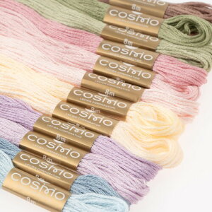 LECIEN(���V�A��)�h���イ��12�{�Z�b�g �R�X��(Cosmo) Thread assorted pack by Nicki Franklin No.162400-12